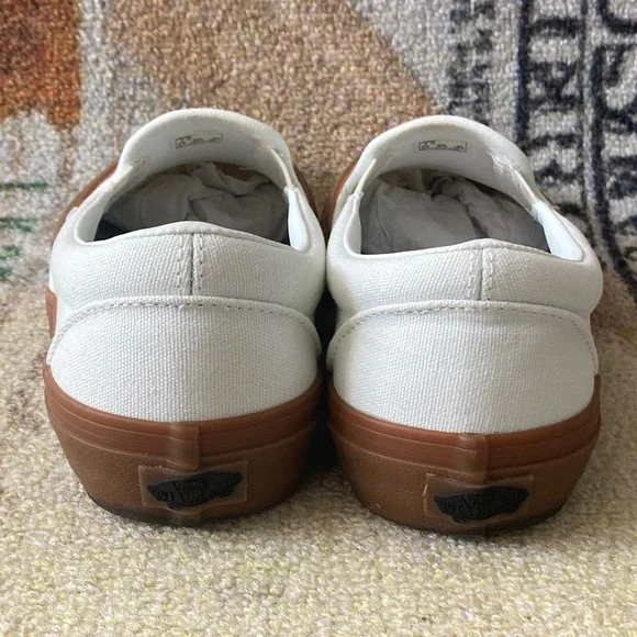 Vans Slip-On Pro Shoes Sneakers Pearl Gum White Tan Size 9 Women’s = 7.5 Mens - Picture 12 of 16